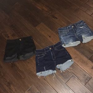 Super Stretch Size 0 American Eagle Jean Shorts
